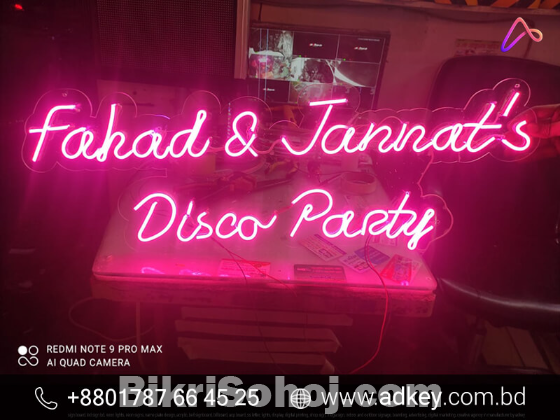 Neon Sign Board Design Price in Dhaka Bangladesh